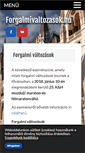 Mobile Screenshot of forgalmivaltozasok.hu