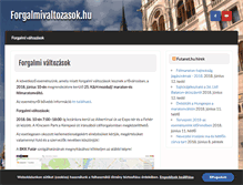 Tablet Screenshot of forgalmivaltozasok.hu